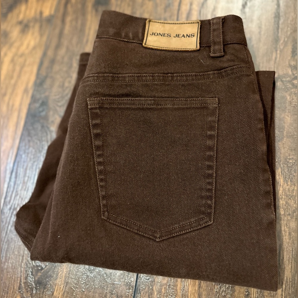 Jones Jeans, size 10, brown denim, great quality